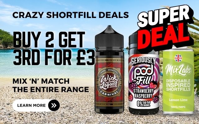 shortfill buy any 2 and get the 3rd for £3